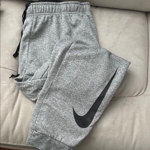 Nike Gray Sweatpants with Elastic Waistband